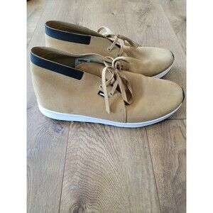 NATIVE Leather Shoes Tan Brown Fashion Sneakers Men Size 11 FREE SHIPPING